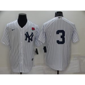 Men's New York Yankees #3 Babe Ruth White Cool Base Stitched Baseball Jersey