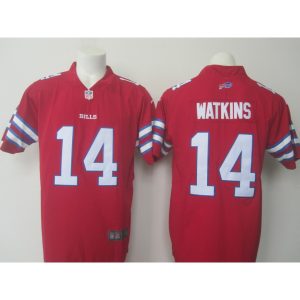 Men's  Bills #14 Sammy Watkins Red Limited Rush Stitched NFL Jersey