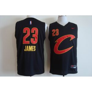 Men's  Cleveland Cavaliers #23 LeBron James Black Stitched NBA C Jersey
