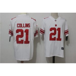 Men's  New York Giants #21 Landon Collins White Stitched NFL Vapor Untouchable Limited Jersey