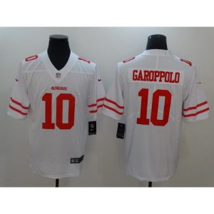 Men's  San Francisco 49ers #10 Jimmy Garoppolo White Vapor Untouchable Limited Stitched NFL Jersey