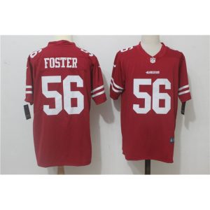 Men's  San Francisco 49ers #56 Reuben Foster Red Team Color Stitched NFL Vapor Untouchable Limited Jersey