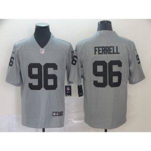 Men's Oakland Raiders #96 Clelin Ferrell 2019 Gary Inverted Legend Stitched NFL Jersey