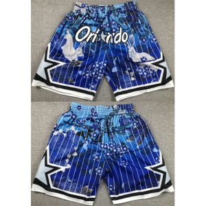 Men's Orlando Magic Blue Shorts(Run Small)