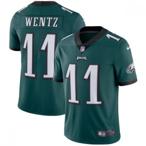 Men's Philadelphia Eagles #11 Carson Wentz  Midnight Green Vapor Untouchable Limited Stitched NFL Jersey