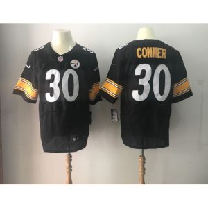 Men's Pittsburgh Steelers #30 James Conner  Black 2017 Elite Stitched NFL Jersey