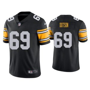 Men's Pittsburgh Steelers #69 Kevin Dotson Black Vapor Untouchable Limited Stitched Jersey