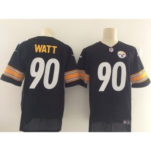 Men's Pittsburgh Steelers #90 T.J. Watt  Black 2017 Elite Stitched NFL Jersey