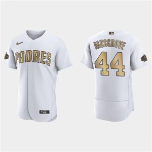 Men's San Diego Padres #44 Joe Musgrove 2022 All-Star White Flex Base Stitched Baseball Jersey
