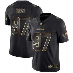 Men's San Francisco 49ers #97 Nick Bosa 2019 Black Gold Edition Stitched NFL Jersey