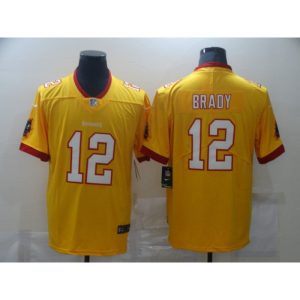 Men's Tampa Bay Buccaneers #12 Tom Brady Yellow  Limited Stitched Jersey