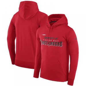 Men's Tampa Bay Buccaneers  Red Sideline Property Of Performance Pullover Hoodie