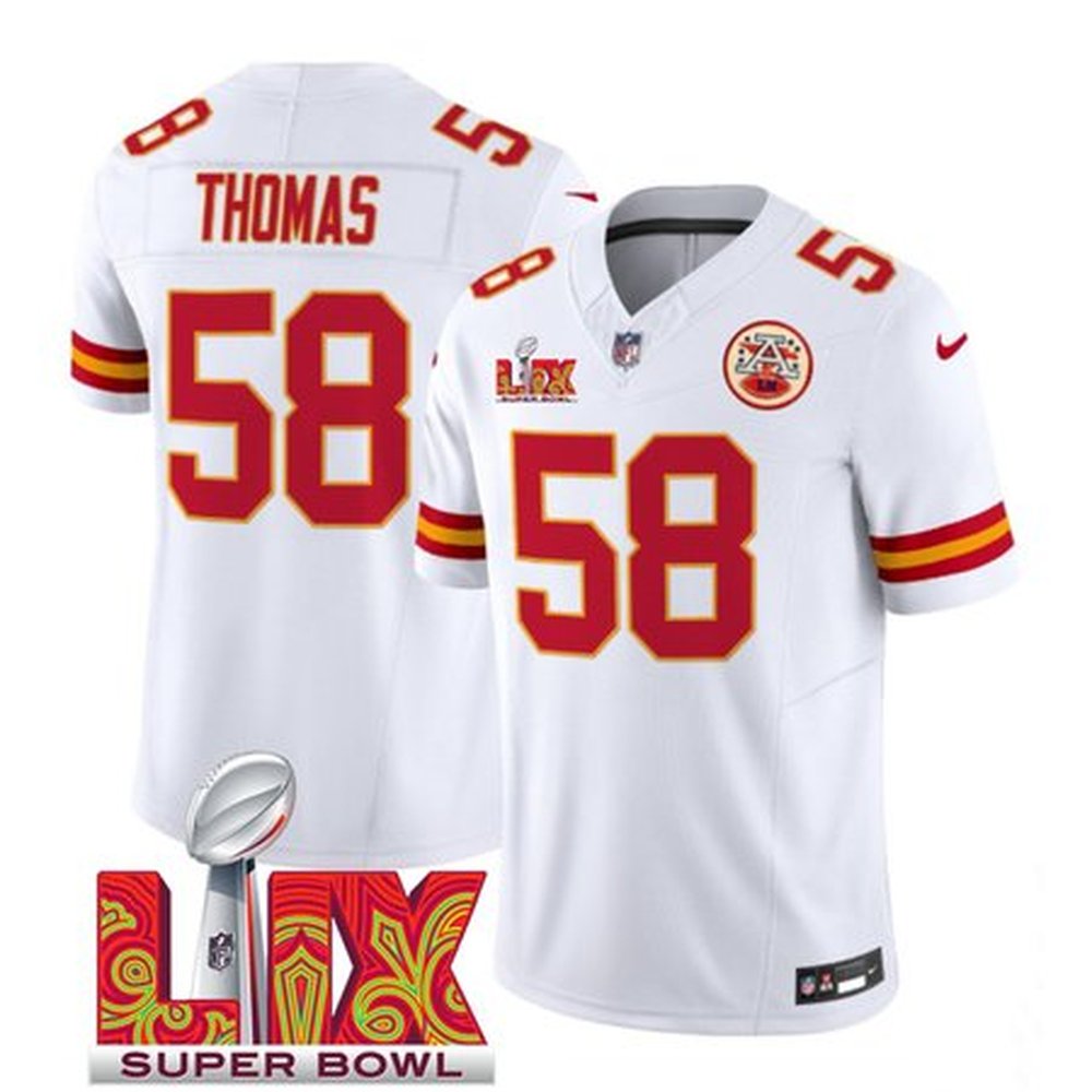 Mens20Kansas20City20Chiefs20P5820Derrick20Thomas20White20202520Super20Bowl20LIX20Patch20F.U.S.E.20Vapor20Limited20Stitched20Football20Jersey.jpg