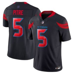 Men's  Jalen Pitre Navy Blue Houston Texans #5  Vapor F.U.S.E. Limited Jersey