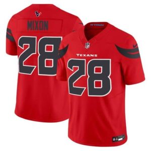 Men's  Joe Mixon Navy Red Houston Texans #28 Vapor F.U.S.E. Limited Jersey