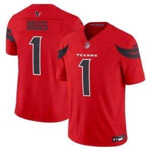 Men's  Stefon Diggs Red Houston Texans Vapor F.U.S.E. Limited Jersey