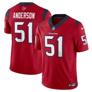 Men's  Will Anderson Jr. Red Houston Texans #51 Vapor F.U.S.E. Limited Jersey