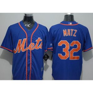 Mets #32 Steven Matz Blue New Cool Base Alternate Home Stitched MLB Jersey
