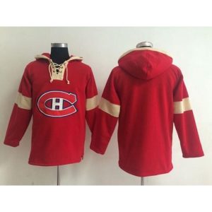 Montreal Canadiens Blank Red Pullover NHL Hoodie