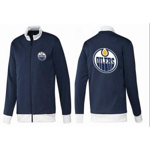NHL Edmonton Oilers Zip Jackets Dark Blue