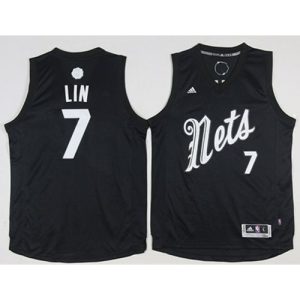Nets #7 Jeremy Lin Black 2016-2017 Christmas Day Stitched NBA Jersey