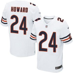 Bears #24 Jordan Howard White Men's Stitched NFL Elite Jersey