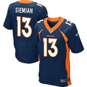 Broncos #13 Trevor Siemian Navy Blue Alternate Men's Stitched NFL New Elite Jersey