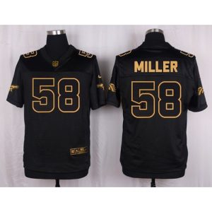 Broncos #58 Von Miller Black Men's Stitched NFL Elite Pro Line Gold Collection Jersey