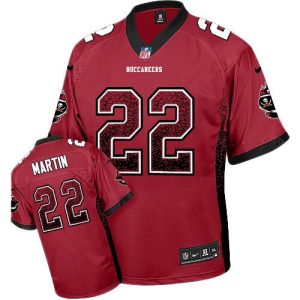 Buccaneers #22 Doug Martin Red Team Color Youth Stitched NFL Elite Drift Fashion Jersey
