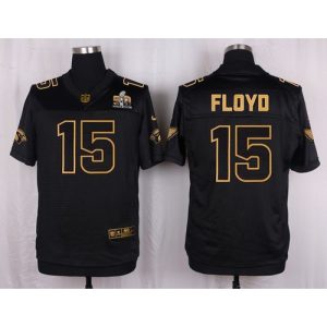 Cardinals #15 Michael Floyd Black Pro Line Gold Collection Men's Stitched NFL Elite Jersey