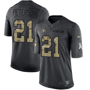 Cardinals #21 Patrick Peterson Black Youth Stitched NFL Limited 2016 Salute to Service Jersey