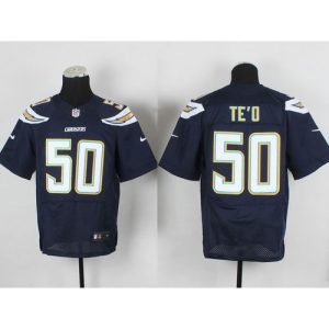 Chargers #50 Manti Te'o Navy Blue Team Color Men's Stitched NFL New Elite Jersey