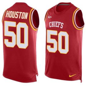 Chiefs #50 Justin Houston Red Team Color Men's Stitched NFL Limited Tank Top Jersey