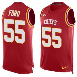 Chiefs #55 Dee Ford Red Team Color Men's Stitched NFL Limited Tank Top Jersey