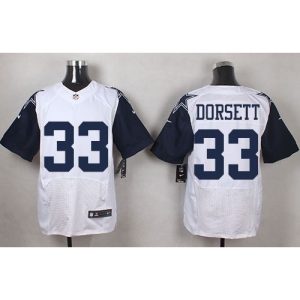 Cowboys #33 Tony Dorsett White Men's Stitched NFL Elite Rush Jersey