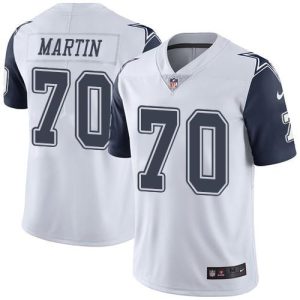 Cowboys #70 Zack Martin White Men's Stitched NFL Limited Rush Jersey