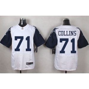 Cowboys #71 La'el Collins White Men's Stitched NFL Elite Rush Jersey