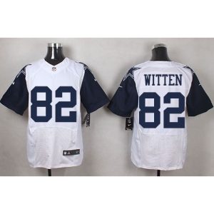 Cowboys #82 Jason Witten White Men's Stitched NFL Elite Rush Jersey