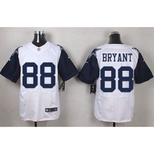 Cowboys #88 Dez Bryant White Men's Stitched NFL Elite Rush Jersey