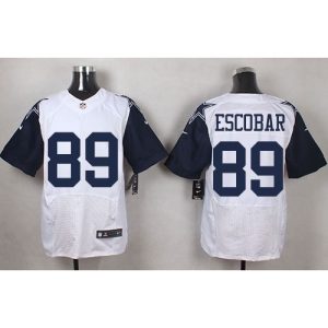Cowboys #89 Gavin Escobar White Men's Stitched NFL Elite Rush Jersey