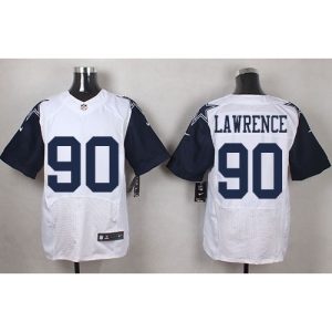 Cowboys #90 Demarcus Lawrence White Men's Stitched NFL Elite Rush Jersey