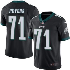 Eagles #71 Jason Peters Black Youth Stitched NFL Limited Rush Jersey