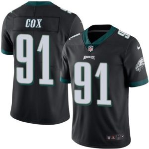 Eagles #91 Fletcher Cox Black Men's Stitched NFL Limited Rush Jersey