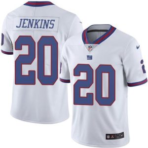 Giants #20 Janoris Jenkins White Men's Stitched NFL Limited Rush Jersey