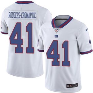 Giants #41 Dominique Rodgers-Cromartie White Men's Stitched NFL Limited Rush Jersey