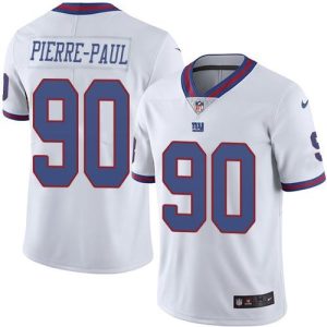 Giants #90 Jason Pierre-Paul White Men's Stitched NFL Limited Rush Jersey