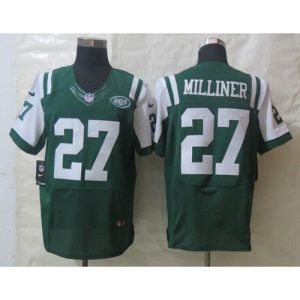 Jets #27 Dee Milliner Green Team Color Men's Stitched NFL Elite Jersey