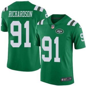 Jets #91 Sheldon Richardson Green Men's Stitched NFL Elite Rush Jersey