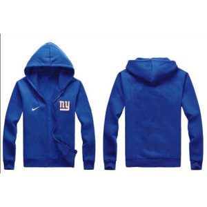 New York Giants Authentic Logo Hoodie Blue