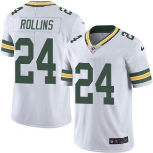 Packers #24 Quinten Rollins White Men's Stitched NFL Limited Rush Jersey